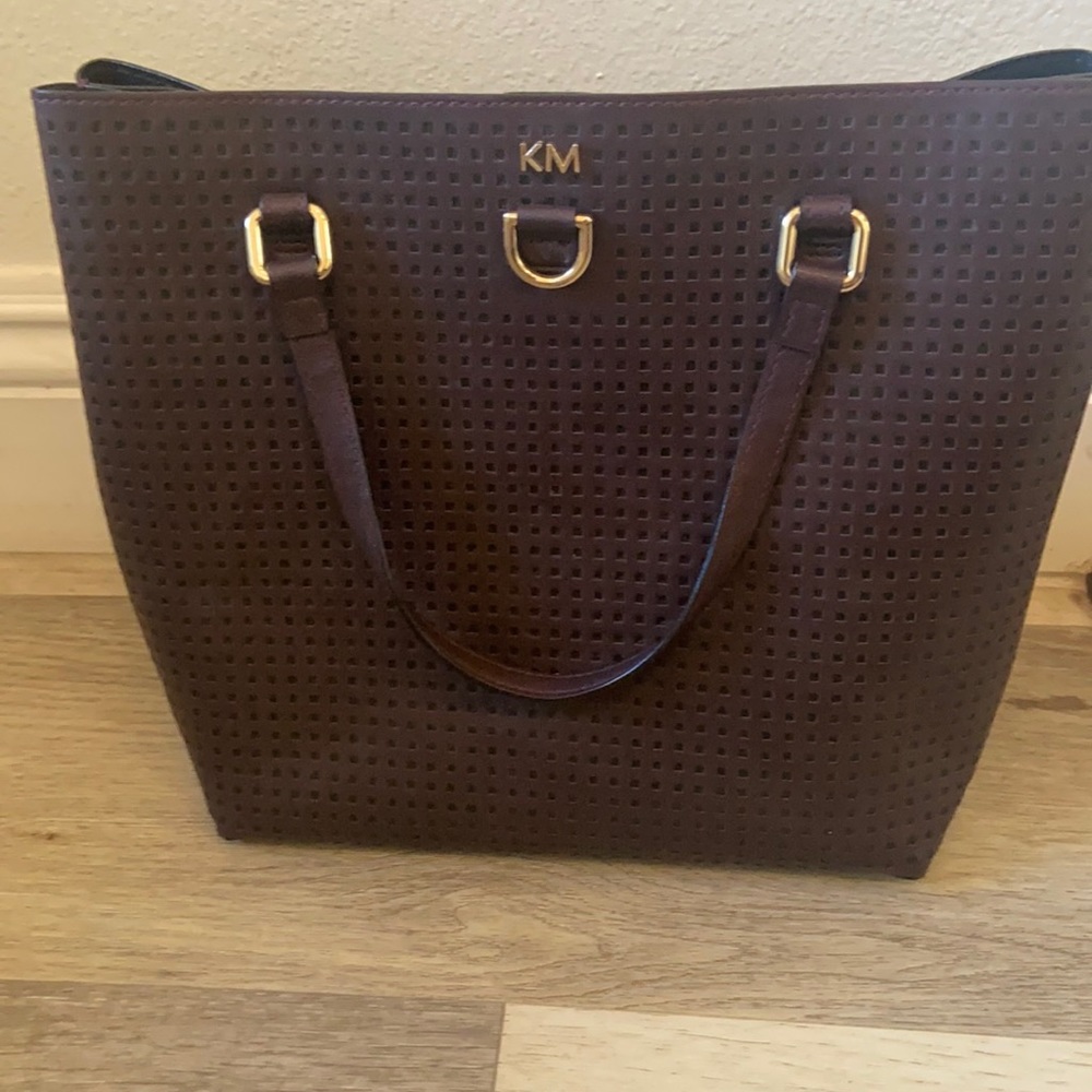 Karen million burgundy small handbag